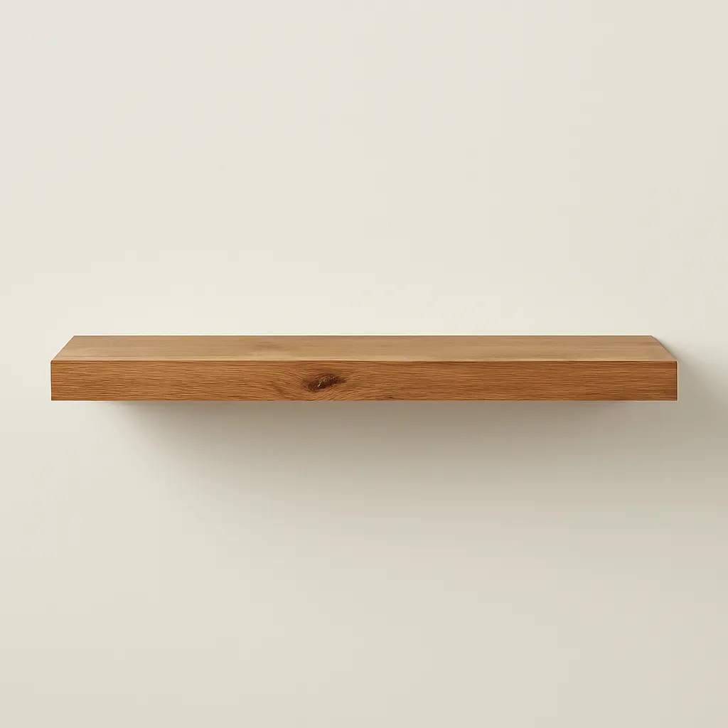 Modern Oak Floating Wall Shelf